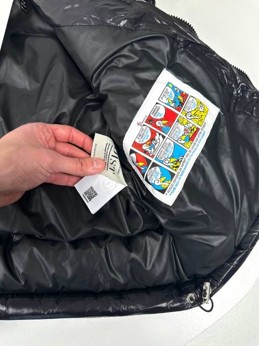 Жилетка Moncler чорна з капюшоном | пухова | нова