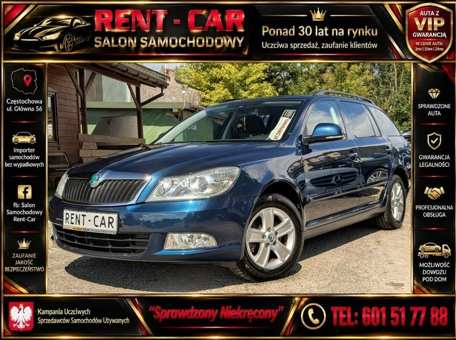 Skoda Octavia 1.6TDi*105PS*OPŁACONY*Bezwypadkowy Klimatronik Serwis*VIP GWARANCJA24M