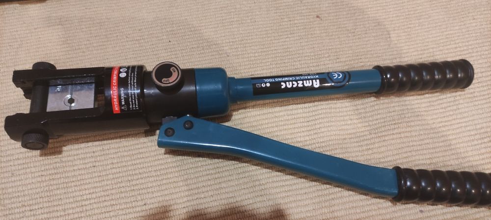 Alicate hidráulico prensa crimpador terminais cobre ou aluminio