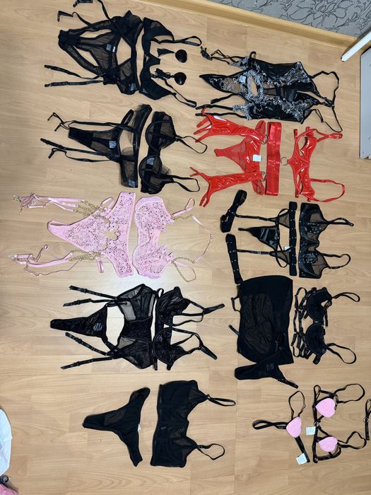 Еротична білизна белье труси ліф гартери боді пояс панчохи латекс