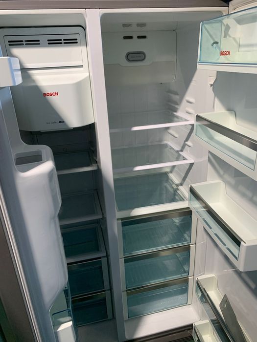 frigorifico bosch americano cinza