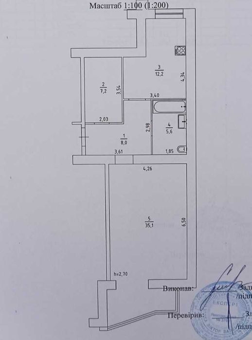 Продаж великої однокімнатної квартири в центрі міста. Галя