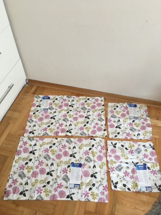 Komplet 2 poszewki na poduszkę i  2 poszewki na jasiek Jysk (nowe)