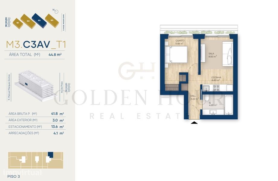 Apartamento T1 Venda em Canidelo,Vila Nova de Gaia