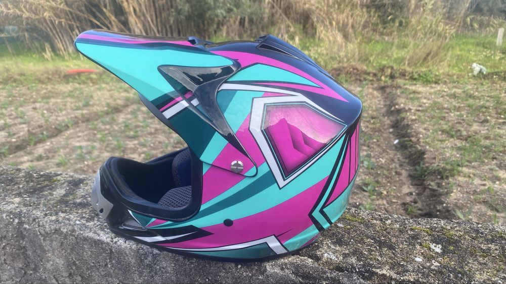 Capacete criança mini moto