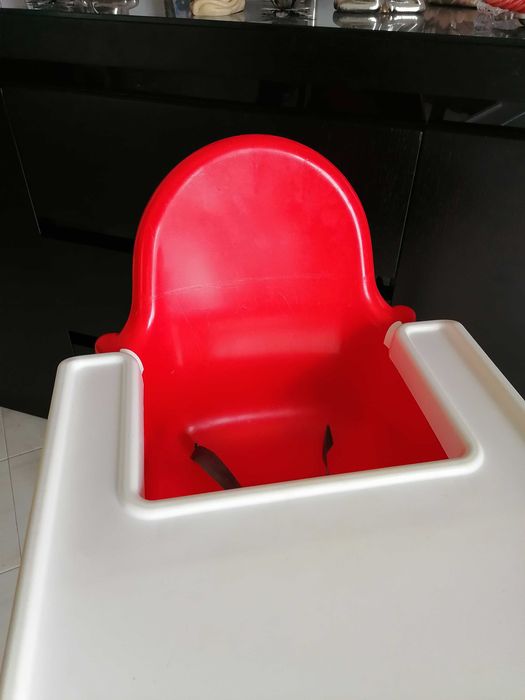 Cadeira de Refeição Alimentação com Tabuleiro, cinto e Almofada