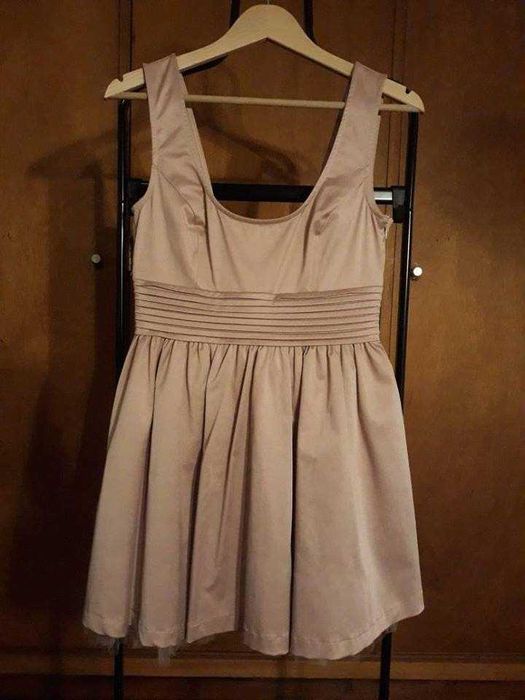 Vestido Zara Toque Cetim