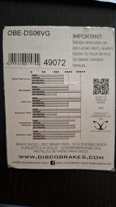 Pastilhas travão Shimano XT Kevlar (máxima acção, durabilidade)