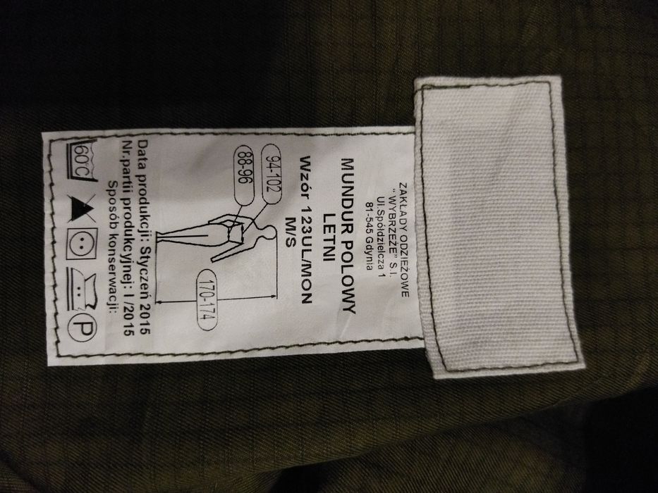 Nowe oryginalne spodnie wojskowe wzór 123