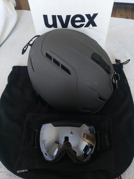 Kask / hełm+ gogle UVEX - narty / snowboard