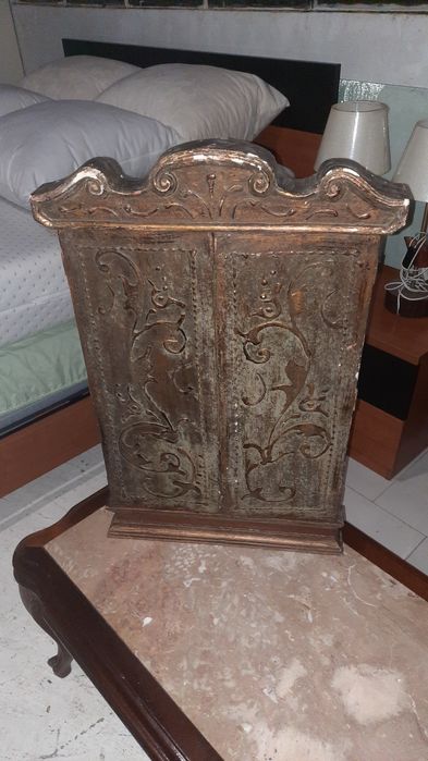 Arte Sacra, triptico muito antigo em madeira