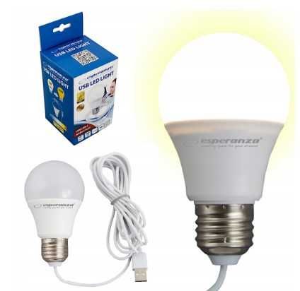 Przenośna żarówka LED zasilana z portu USB