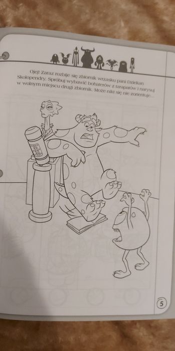Kolorowanka Potwory i Spółka Disney Pixar KupMiChceTo