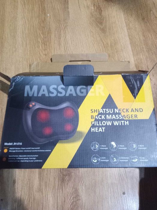 Masażer z opcją grzania do karku i ramion