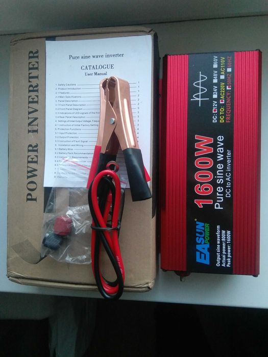 Вигідний Інвертор 12в 24в 48в 60в 72в чистий синус Преобразователь