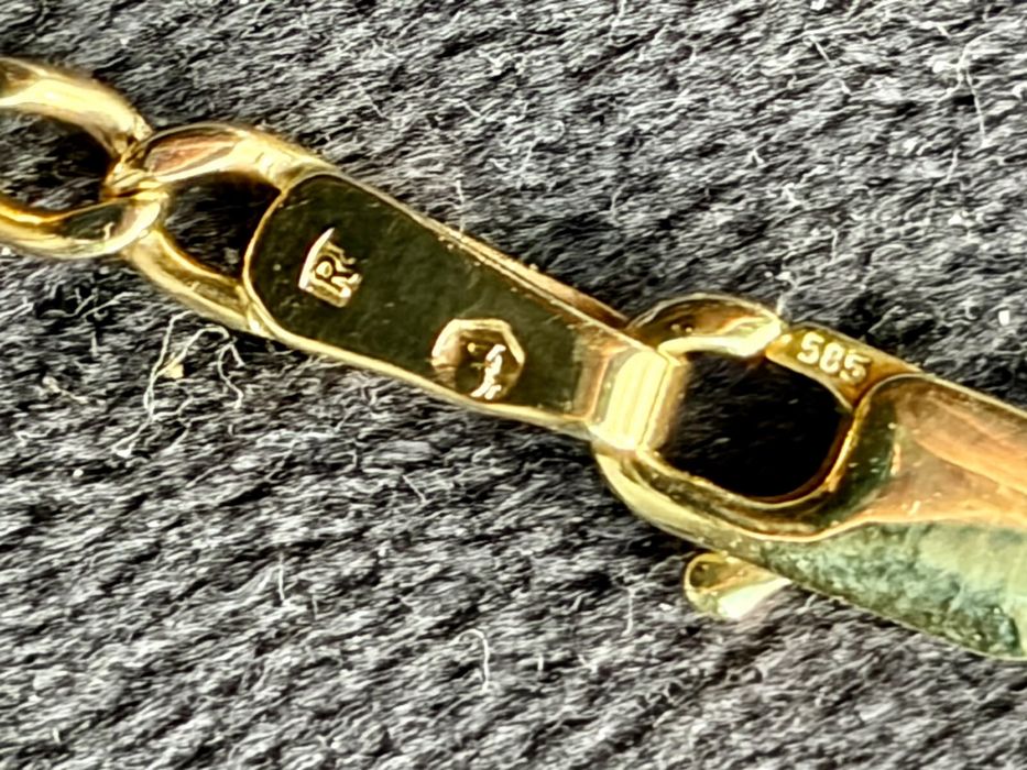 Zloty łańuszek 585 - 13g - 60cm - 3mm - 14 karatow - odbior Walbrzych
