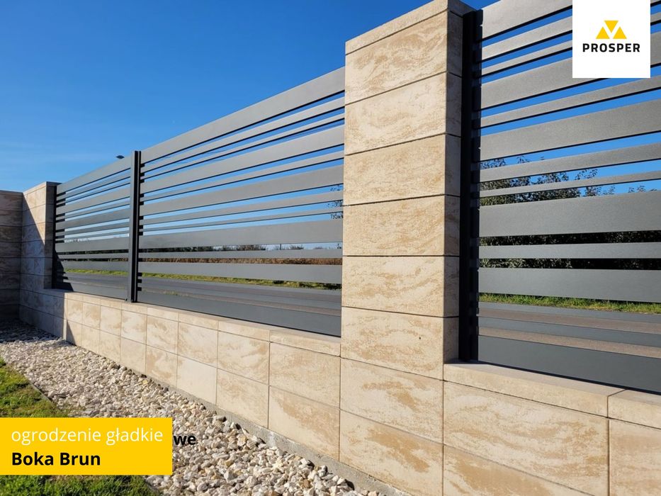 Pustaki ogrodzeniowe KONEKT bloczki 50x20x20 ogrodzenia BRUN+TRANSPORT