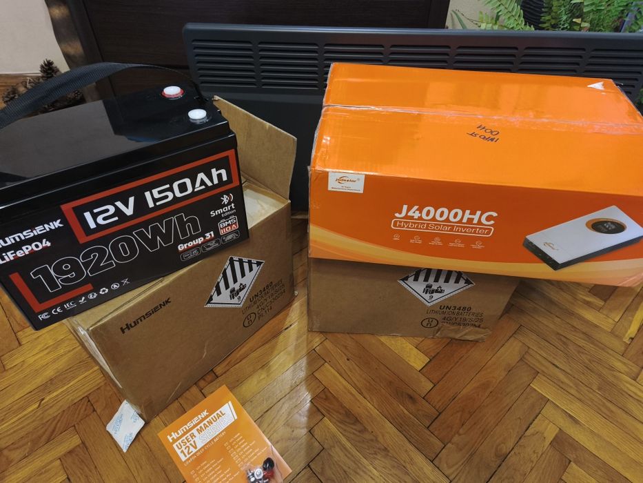 Інвертор 4кв і lifepo4 3.9кв безперебійне живлення