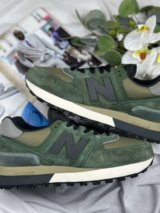 Кросівки New Balance 574 x Stone Island Legacy Dark Green • Нью Беленс Стон Айденд (хакі темно-зелені) Нб