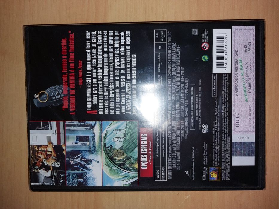 NOVO e SELADO DVD " A Verdade da Mentira - True Lies " 1994