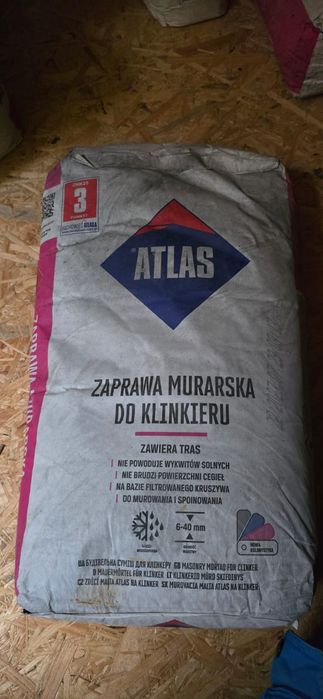 Zaprawa murarska do klinkieru atlas 25 kg
