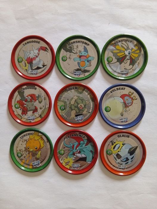 Tazos Pokémon Metálicos Originais