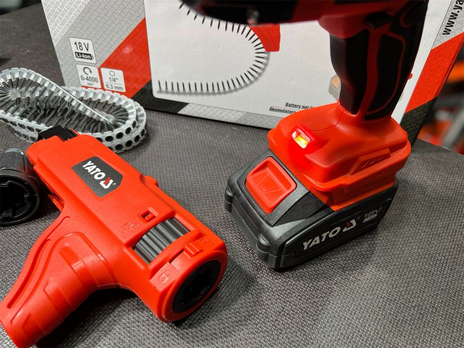 Ленточный шуруповерт аккумуляторный YATO YT-82076 (без АКБ и ЗУ)