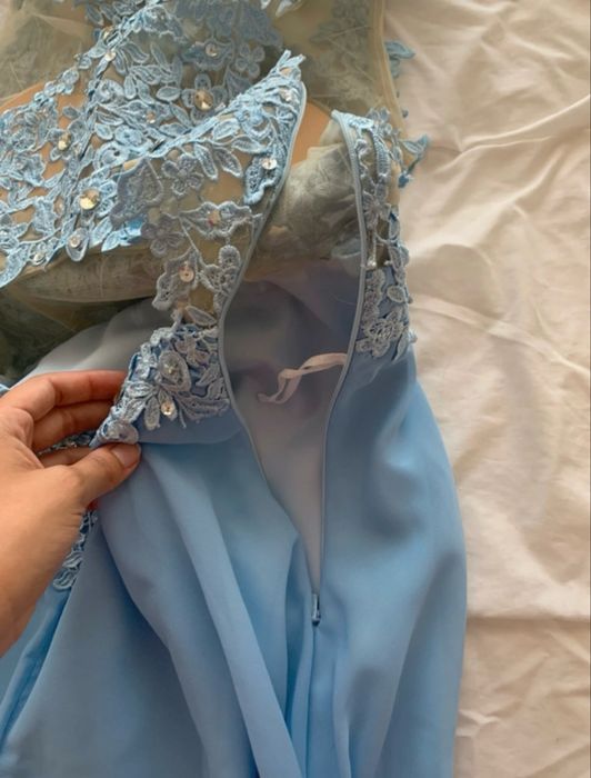 Vestido de Cerimónia Azul
