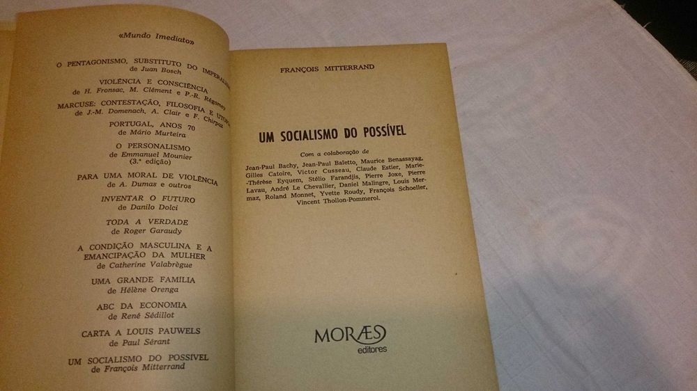 um socialismo do possível (françois mitterrand) 1973 livro