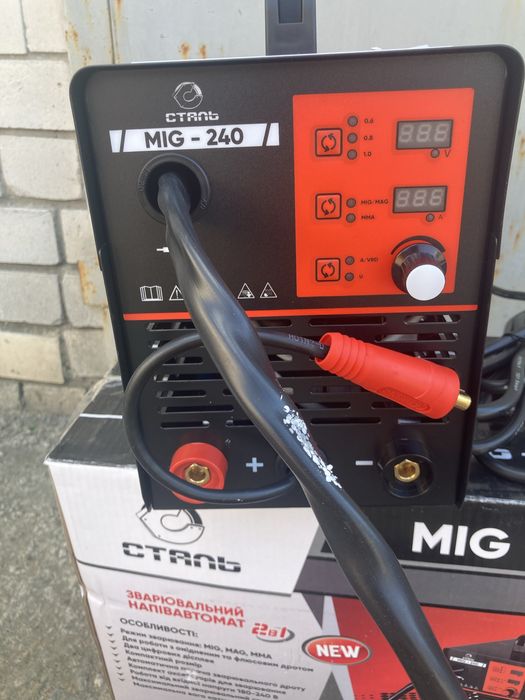 Зварювальний Напівавтомат інверторний MIG-240 PROFI,СТАЛЬ з гарантією