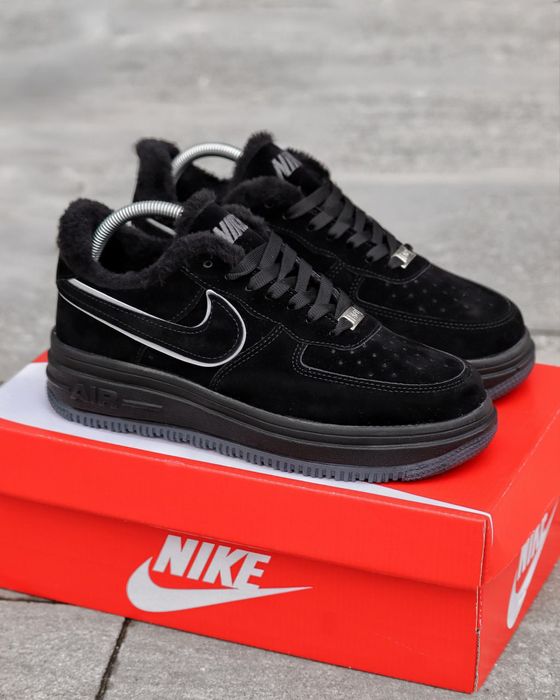 Розпродаж, зимові кросівки Nike air force, замшеві кросівкі, форси,