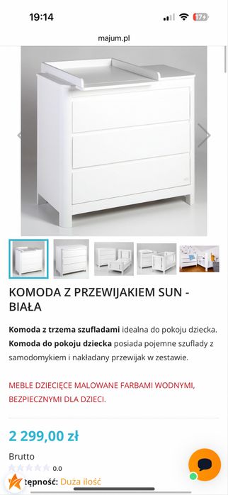 Troll sun komoda z przewijakiem