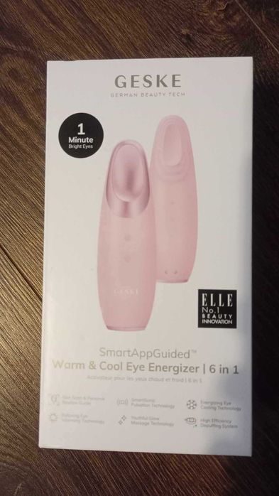 Geske Masażer do Oczu / Twarzy Cool & Warm 6w1 z Aplikacją Wibracyjny