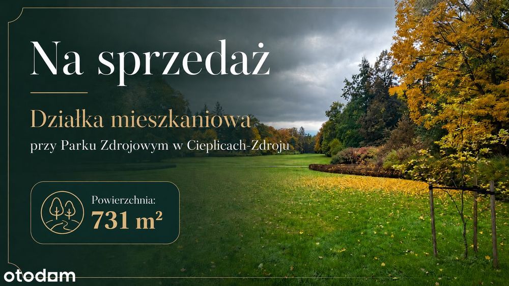 Działka w centrum Cieplic | przy wejściu do Parku Zdrojowego