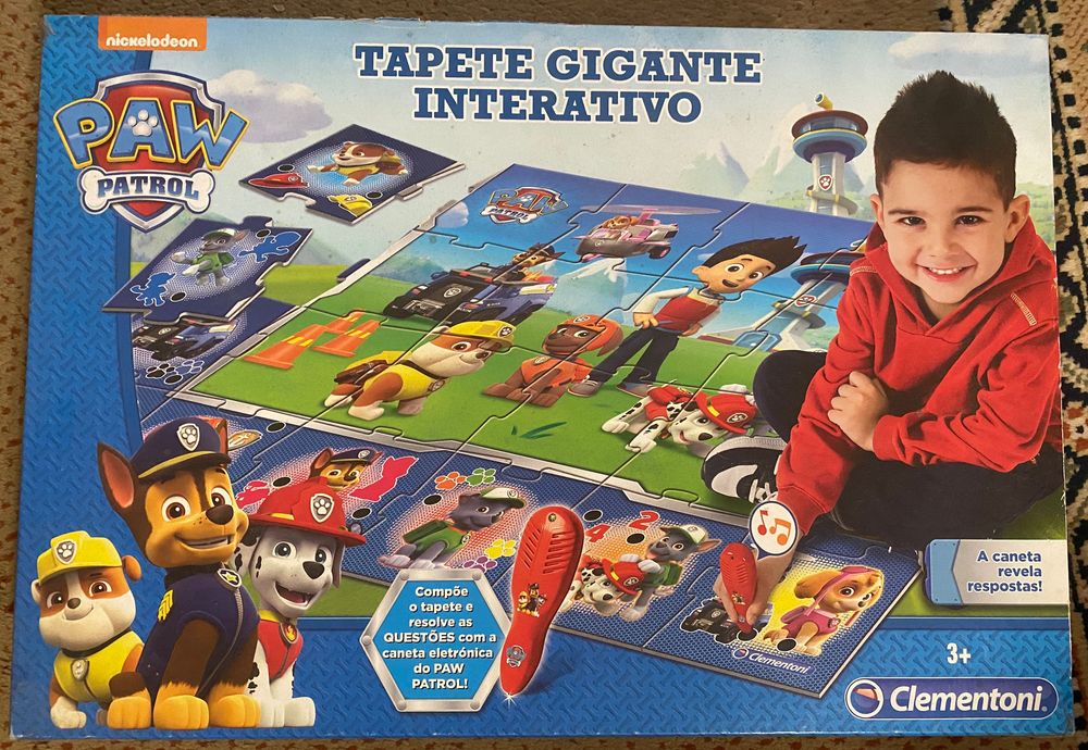 Jogo e Puzzle gigante 70/100cm Interativo Patrulha Pata, Clementoni