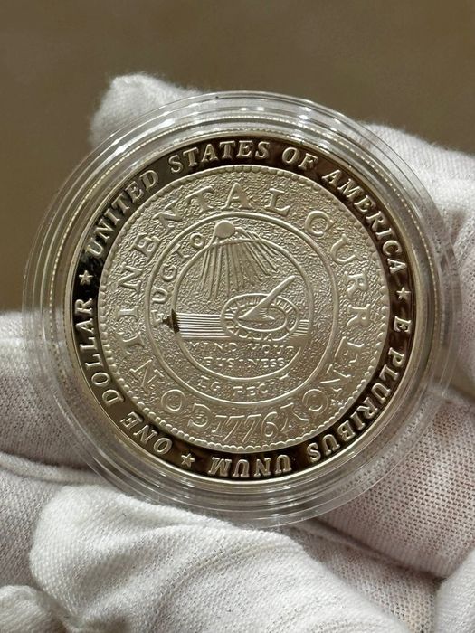 Долар 2006 р. США. Бенджамін Франклін. СРІБЛО. Сертифікат.