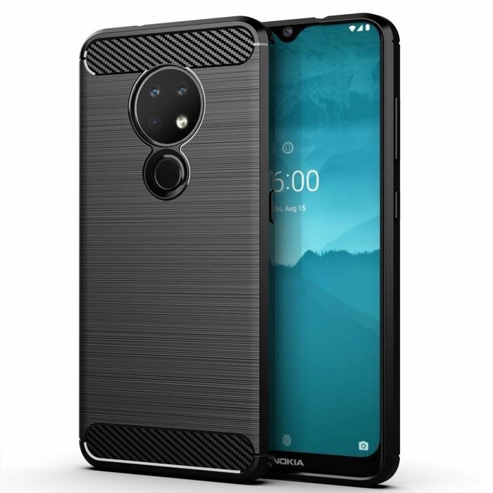 Etui Pancerne + Szkło Do Nokia 6.2 / 7.2 Czarny