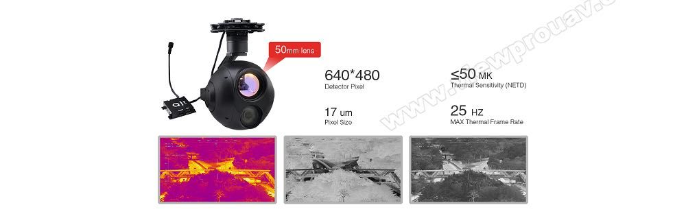 Гімбл, денна камера і тепловізор viewpro Q30TIR-50.