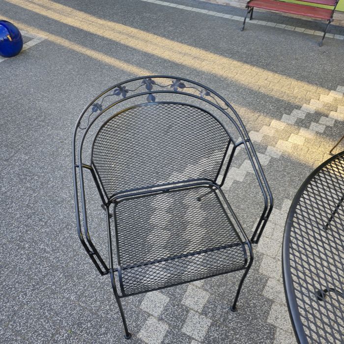 Komplet ogrodowy metalowy