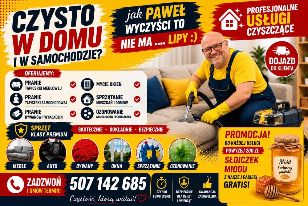 KERCHER pranie dywanów, kanap, narożników, krzeseł, itp. + GRATIS !!!