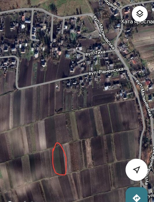 Земельна ділянка Обарів ( під будівництво)