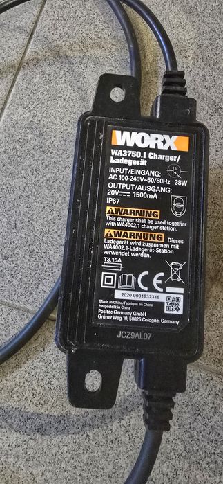 Zasilacz Worx WA3750.1 38W 

Sprawna 100%, testowana.