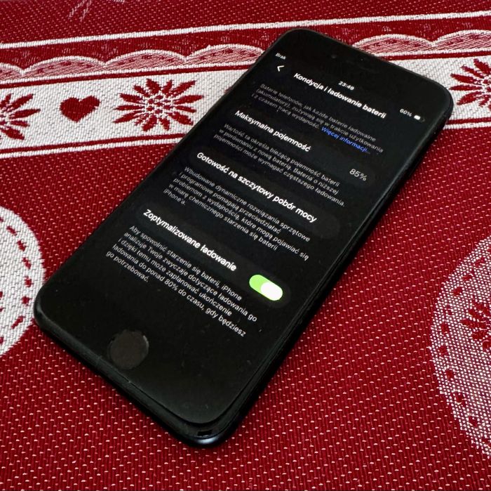 iPhone SE 2022 64GB Black - stan idealny bez blokad | kondycja bat 85%