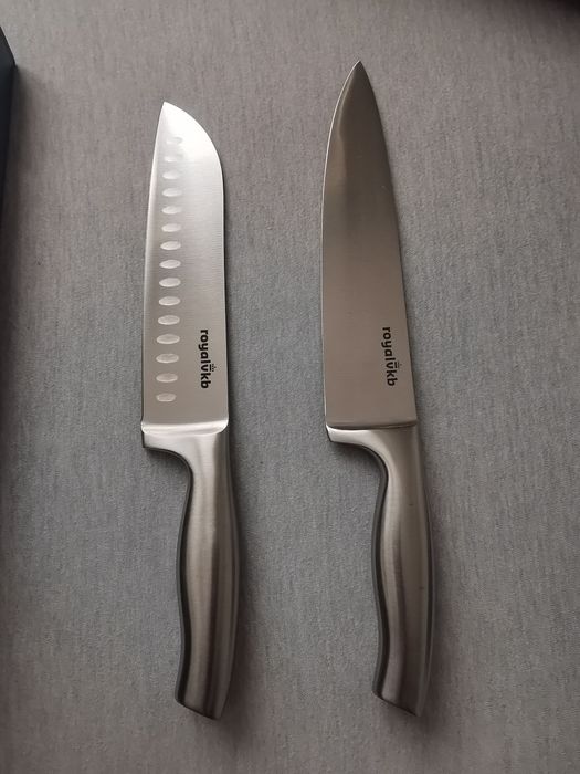 Nóż santoku i nóż szefa kuchni, nowe, bardzo ostre