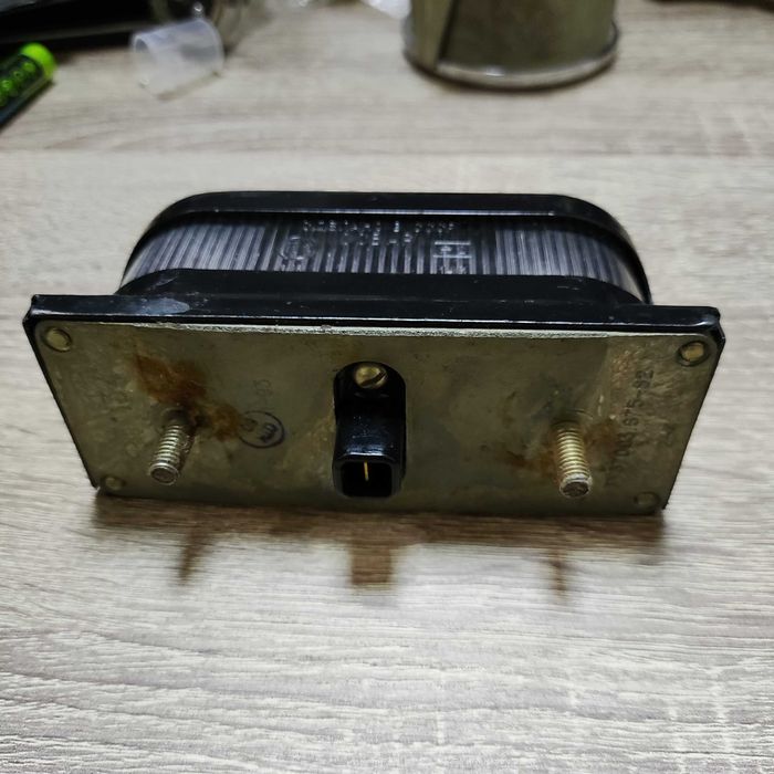 Фонарь подсветки номера ГАЗ УАЗ на прицеп ФП 134 / метал / СССР