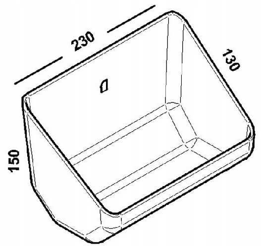 Korytko ścienne na pasze dla prosiąt