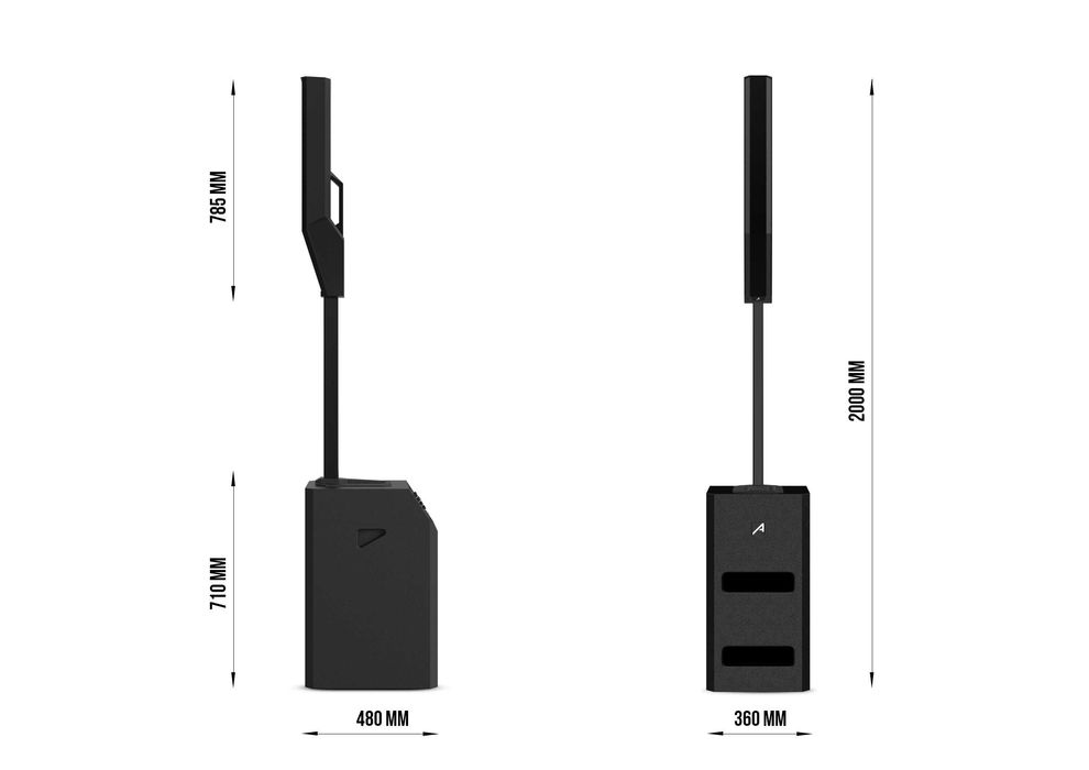 Sistema PA Ativo Audibax Detroit 1000X DSP | Som Profissional Compacto