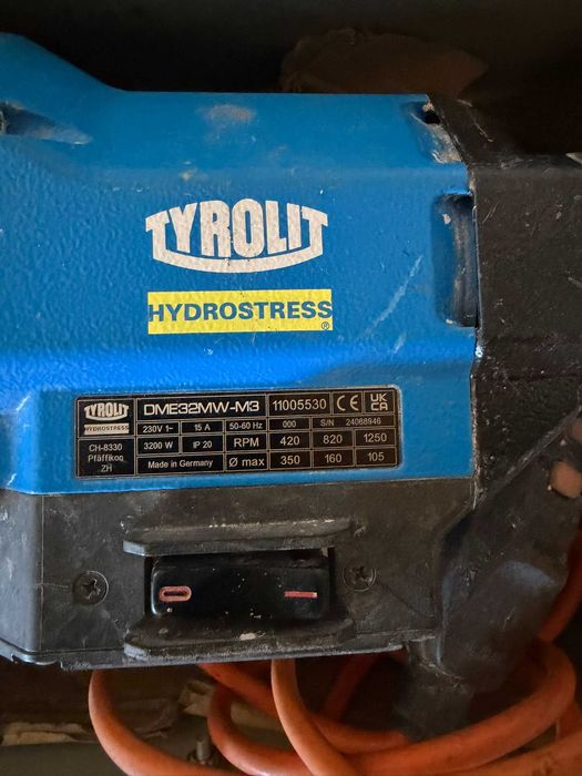 Wiertnica Tyrolit DME32MW-M3 ze statywem DRA 400- komplet
