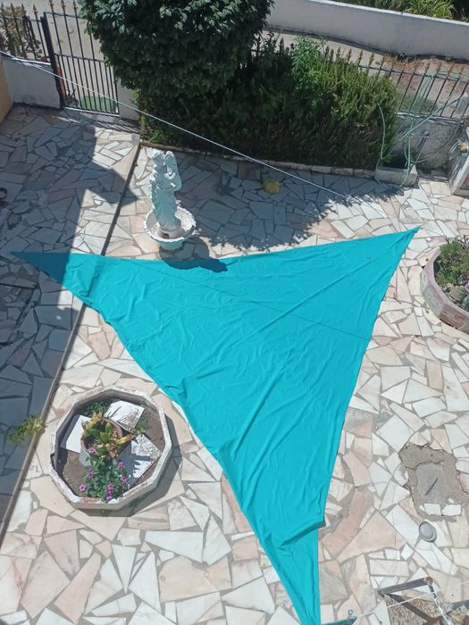 Vela de Sombra Verde Azulada