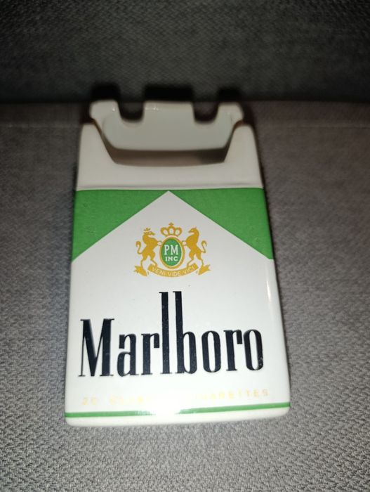 Marlboro Cinzeiro Cerâmica Vidrada